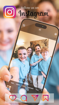 Zugang zu Instagram - Pflgege mit Handy